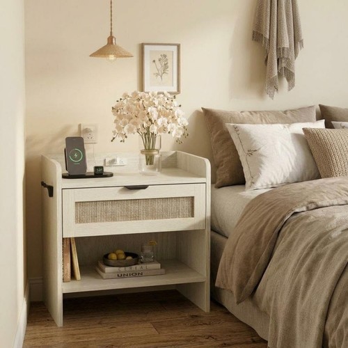 Rattan nightstands with - nightstands,