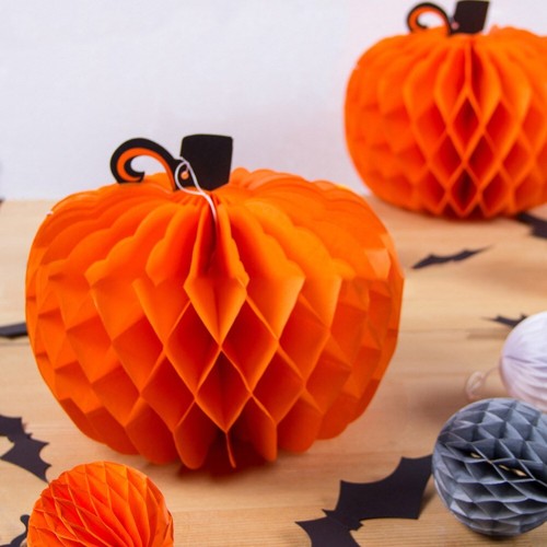 Halloween honeycomb pumpkin - halloween,