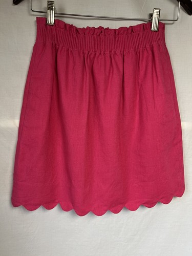 Crew linen scalloped - linen,