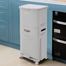 Large Slim Plastic Pedal Bin