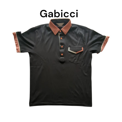 Gabicci mens black polo - black,