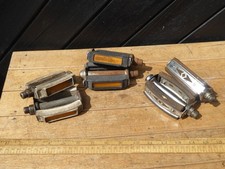 3 sets of Vintage Bicycle Pedals .2 Pairs of German 'U' make .U50 .Used Order