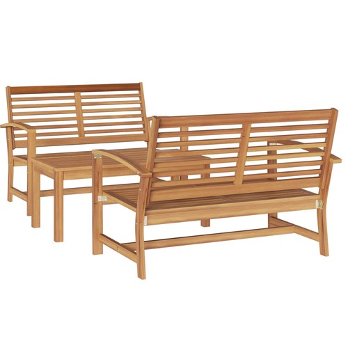 Garden sofa set natural solid - sofa,