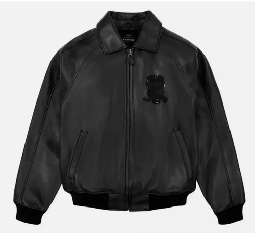 Men black avirex real - black,