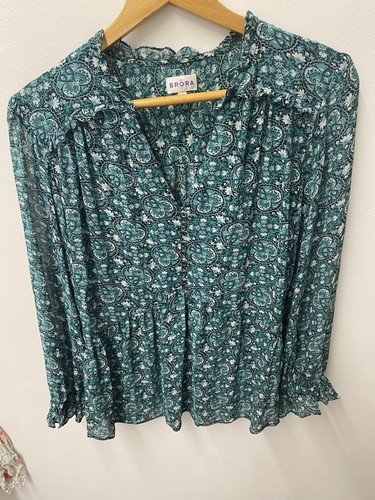 Brora 100 silk paisley print - paisley,
