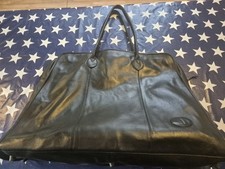 Large Leather Holdall. Unisex