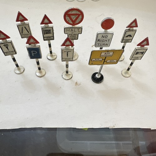 Vintage road signs mostly - road,