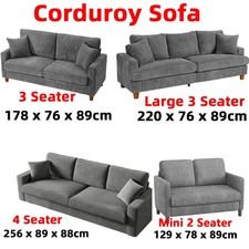 2/3 Seater Teddy Velvet Sofa