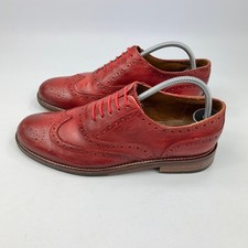Jones Busby Men's Red Leather