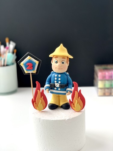 Fireman sam edible handmade - sam,