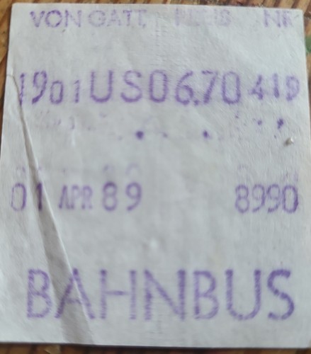 Railway bus ticket almex - railway,