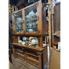 Massive Antique Oak Built-In