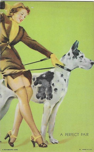 1940 mutoscope glamour girls - glamour,