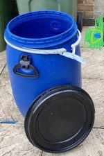 Storage Barrel Shipping Storage Open Top Plastic Drum 60 litre feed bin oil WVO
