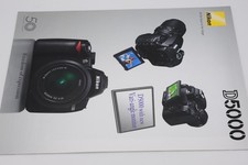 Nikon D5000 camera brochure. A4. Excellent condition. 15 pages. FREE P&P!