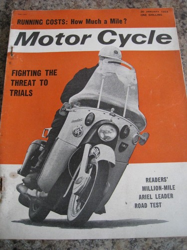 Motorcycle jan 1964 running - jan,