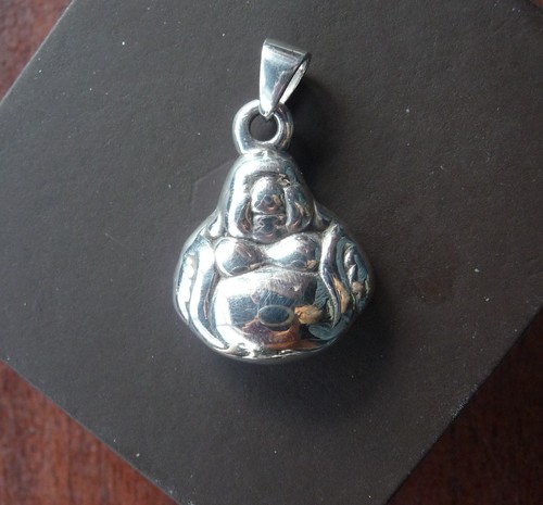 Smiling buddha charm pendant - smiling, charm/pendant