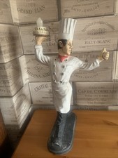 Chef Figure Decorative Kitchen/cafe /restaurant 19 Inches Tall A Bit Fatigued