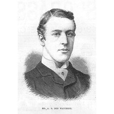 Andrew Ramsay Don-Wauchope Scottish Rugby Union Player - Antique Print 1884