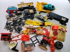 70s 80s 56x Mixed Parts Repair Trains Cars Boats Tyco Slot Cars Remco Bigfoot