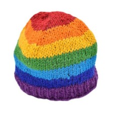 Hand Knitted Woollen Rainbow