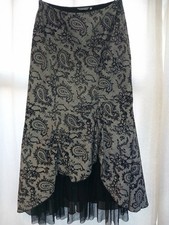 Per Una Size 12 Hitch Skirt Gothic Vamp Steampunk Victorian Vgc Dark Academia