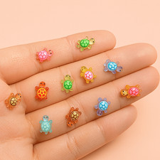 100Pcs Glow Resin Turtles Mini