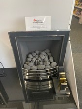 Wildfire Montese Gas Fire, Slide Control 3.4kW Heat Output Chrome/Black