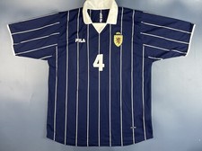 SCOTLAND NATIONAL TEAM 2002/2003 MATCH WORN ISSUE HOME FOOTBALL SHIRT #4 SIZE XL