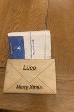 Wooden laser engraved Christmas voucher case