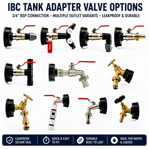 Ibc storage tank valve adapter - tank,