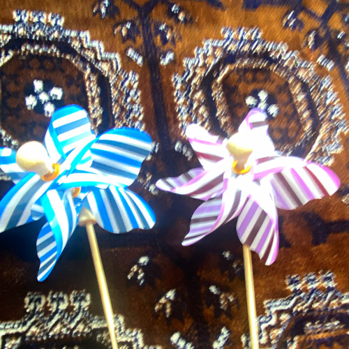 Striped windmill garden - striped,