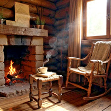 Vintage Wooden Woven Wicker