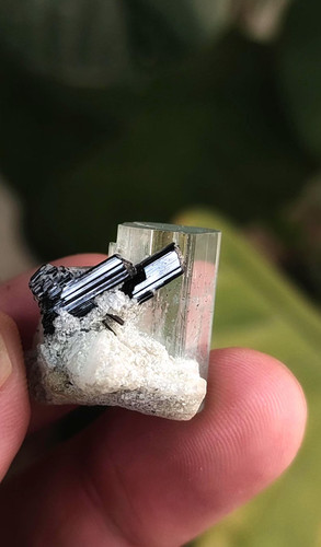 Double terminated aquamarine - double,