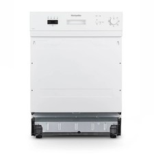Montpellier MDI655W - White Semi Integrated 12 Place Settings Dishwasher - E