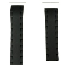 Black rubber strap watch