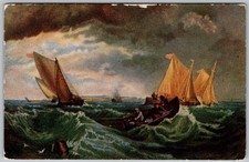 Vtg Postcard Turner's Fishing