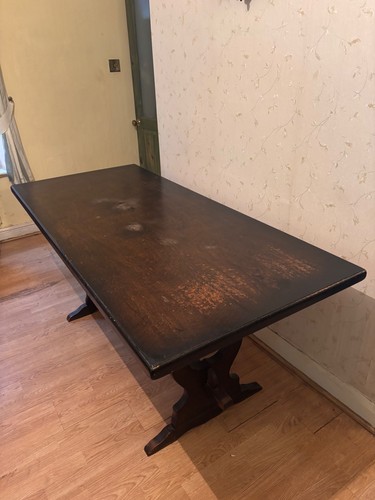 Vintage solid oak refectory - vintage,