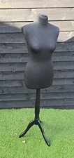 8/10 Premium Black Tailor Female European Size Mannequin & Black Wooden Stand
