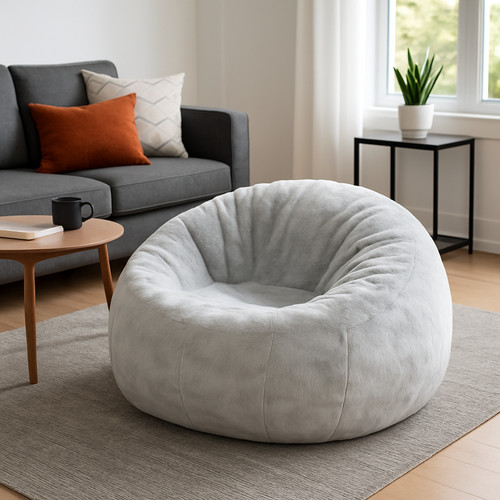 Cover beanbag silver - cover,