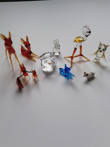 Vintage miniature glass animal - vintage,