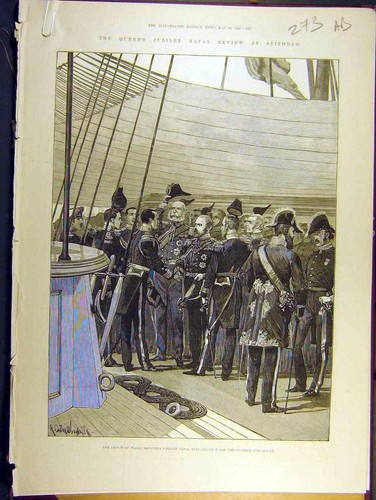 Original old antique print - old,