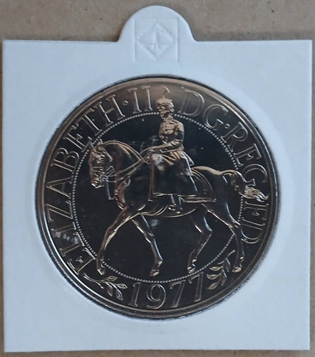 1977 25p proof crown queen - 25p, crown.