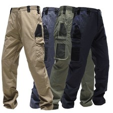 Men Army Cargo Combat Military Trousers Pants Slacks Multi Pockets Casual Work