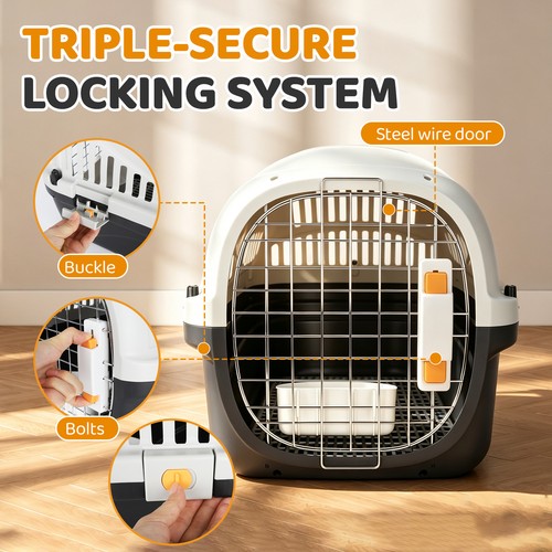 Plastic cat carrier top - carrier,