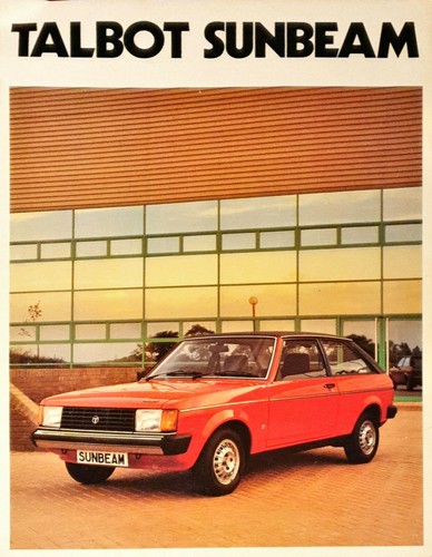 Talbot sunbeam brochure 1981 - talbot,