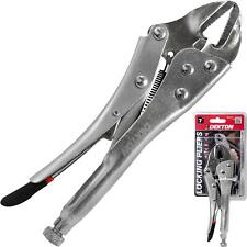 Straight Jaw Locking Grips Mole Gripping Adjustable Pliers 180mm (7") DT20325
