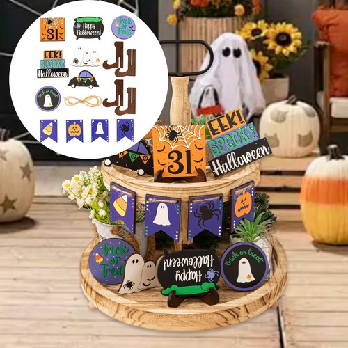 Halloween tiered tray - halloween,