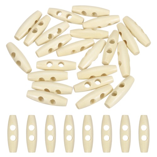 24pcs 40mm wood color wooden - wood,
