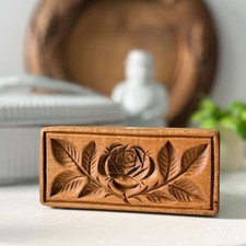 Antique Treen Butter Stamp